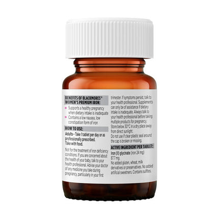 Blackmores Women's Premium Iron 30 Tablets