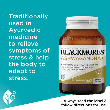 Blackmores Ashwagandha+ 120 Tablets