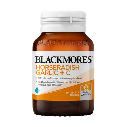 Blackmores Horseradish Garlic + C 50 Tablets