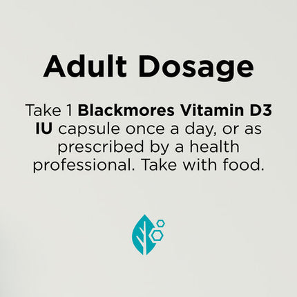 Blackmores Vitamin D3 1000 IU 130 Soft Capsules