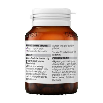 Blackmores Gingko Forte 80 Tablets