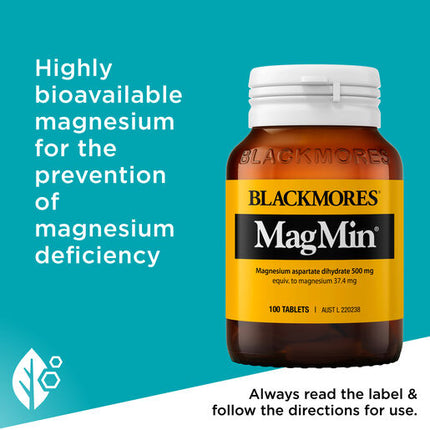 Blackmores MagMin 500mg 100 Tablets