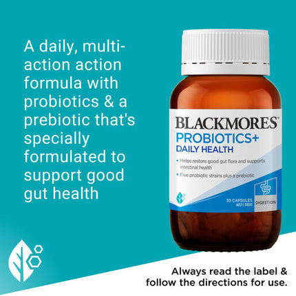 Blackmores Probiotics + Daily Health 30 Capsules
