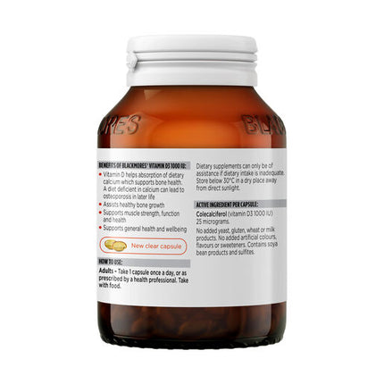 Blackmores Vitamin D3 1000IU 200 Capsules