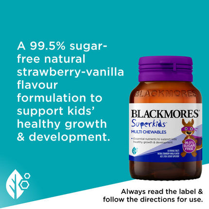 Blackmores Superkids Multi Chewables 60 Tablets