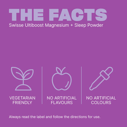 Swisse Ultiboost Magnesium + Sleep Powder Lemon & Honey 180g