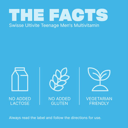 Swisse Ultivite Men's Teenage Multivitamin 60 Tablets