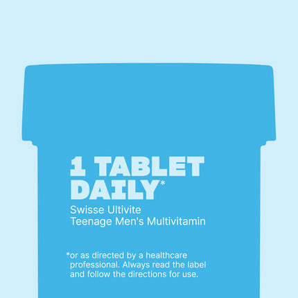 Swisse Ultivite Men's Teenage Multivitamin 60 Tablets