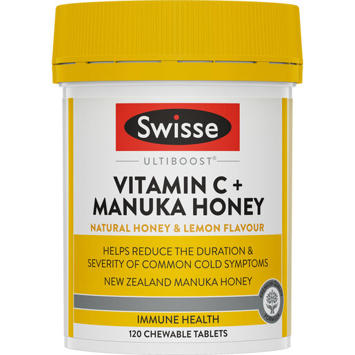 Swisse Ultiboost Vitamin C + Manuka Honey 120 Tablets