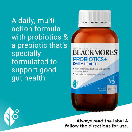Blackmores Probiotics+ Daily Health 90 Capsules
