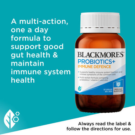 Blackmores Probiotics + Immune Defence 30 Capsules