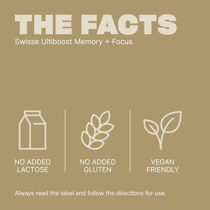 Swisse Ultiboost Memory + Focus 50 Tablets