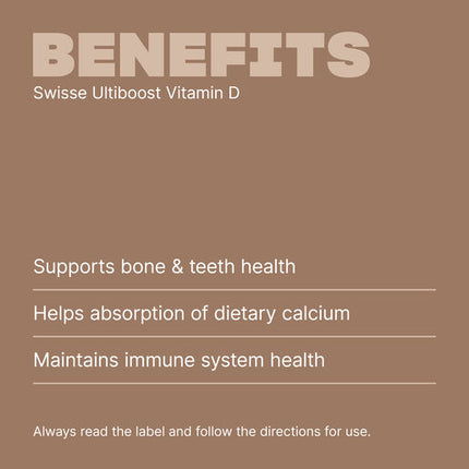 Swisse Ultiboost Vitamin D 60 Capsules