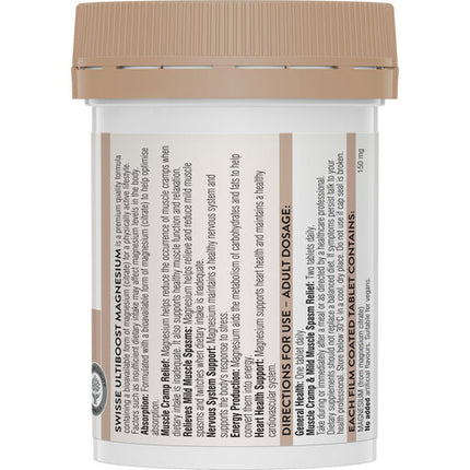 Swisse Ultiboost Magnesium 60 Tablets