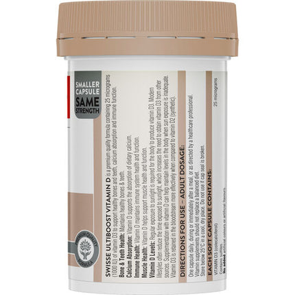 Swisse Ultiboost Vitamin D 250 Tablets