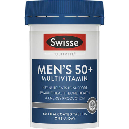 Swisse Ultivite Men's 50 + Multivitamin 60 Tablets