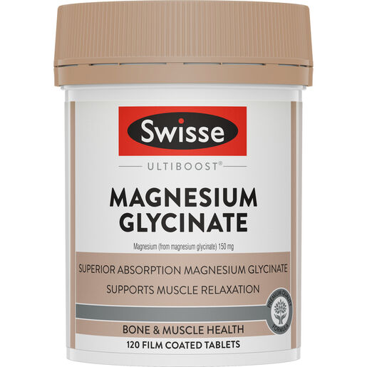 Swisse Ultiboost Magnesium Glycinate 120 Tablets