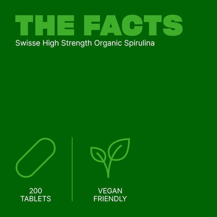 Swisse High Strength Organic Spirulina 200 Tablets