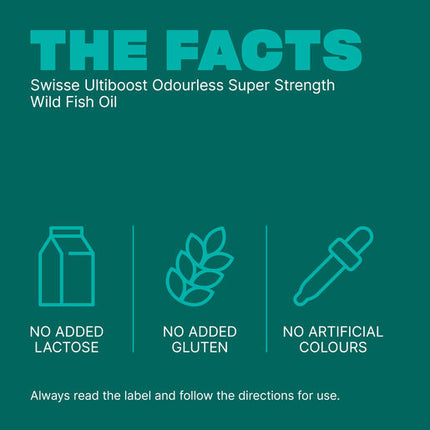 Swisse Odourless Super Strength Wild Fish Oil 2000mg 200 Capsules