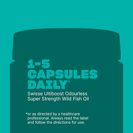 Swisse Odourless Super Strength Wild Fish Oil 2000mg 200 Capsules