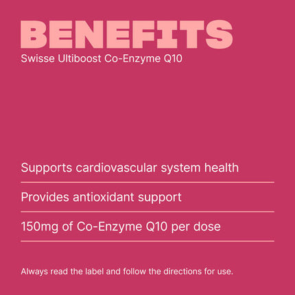 Swisse Ultiboost Co-Enzyme Q10 150mg 180 Capsules