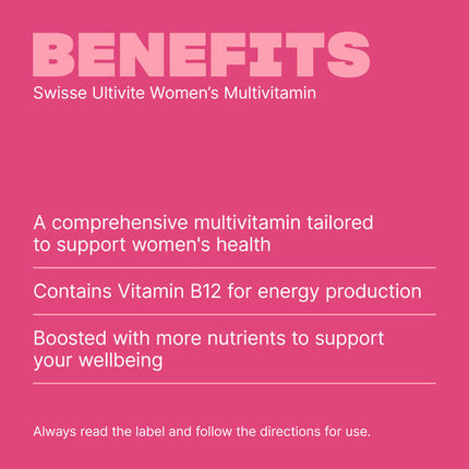 Swisse Ultivite Women's Multivitamin 30 Tablets