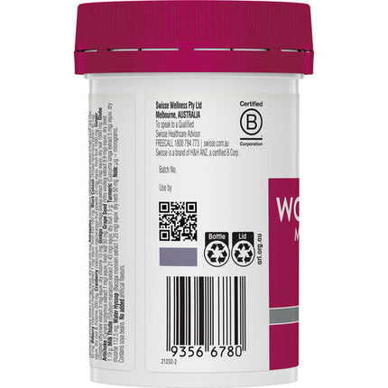 Swisse Ultivite Women's 50 + Multivitamin 60 Tablets