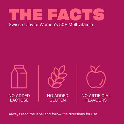 Swisse Ultivite Women's 50 + Multivitamin 60 Tablets