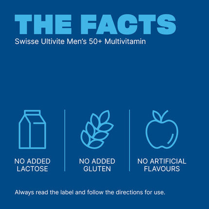 Swisse Ultivite Men's 50 + Multivitamin 90 Tablets