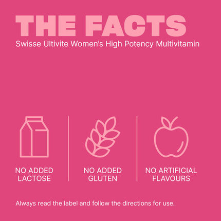 Swisse Ultivite Women's High Potency Multivitamin 40 Tablets