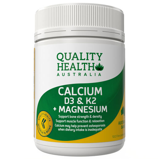 Quality Health Calcium + D3 + K2 + Magnesium 100