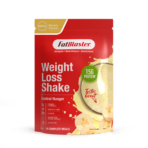 Naturopathica Fatblaster Weight Loss Shake Red Pouch Banana 465g