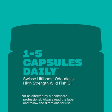 Swisse Ultiboost Odourless High Strength Wild Fish Oil 1500mg 400 Capsules