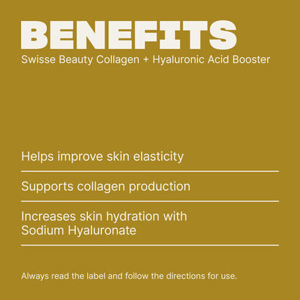 Swisse Beauty Collagen + Hyaluronic Acid Booster 80 Tablets