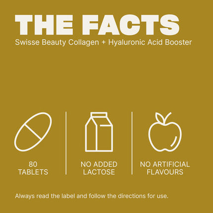Swisse Beauty Collagen + Hyaluronic Acid Booster 80 Tablets