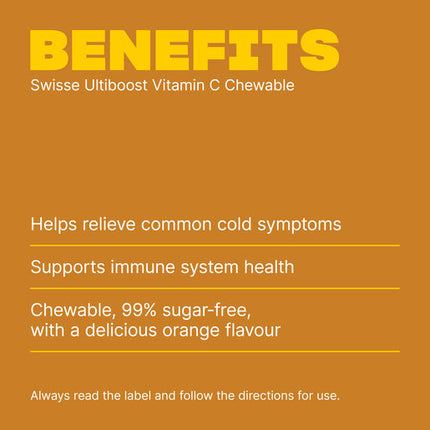 Swisse Ultiboost Vitamin C Chewable Natural Orange 110 Tablets