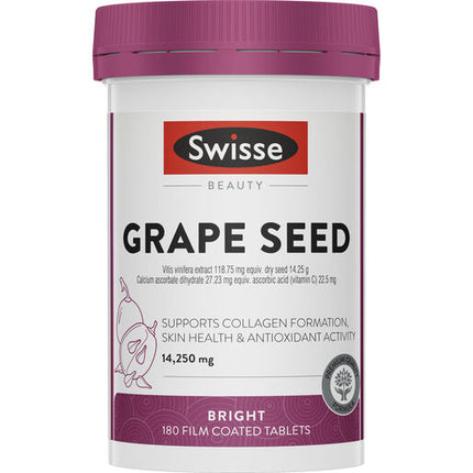 Swisse Beauty Grape Seed 14,250mg 180 Tablets