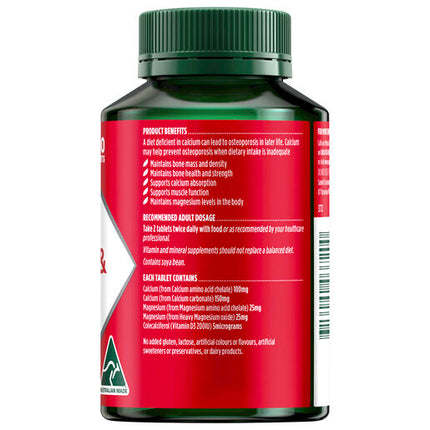 Nature's Own Calcium, Magnesium & Vitamin D3 120 Tablets