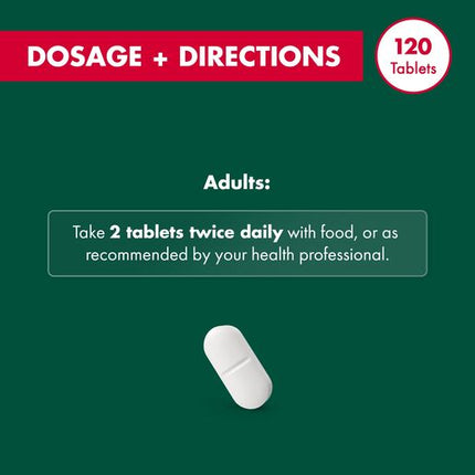 Nature's Own Calcium, Magnesium & Vitamin D3 120 Tablets
