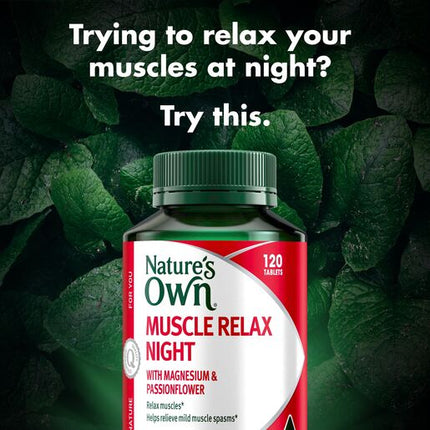 Nature’s Own Active Magnesium Recovery Muscle Night Tablets 120