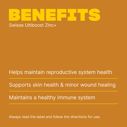Swisse Ultiboost Zinc+ 60 Tablets