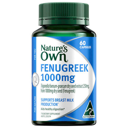 Nature's Own Fenugreek 1000Mg 60 Capsules