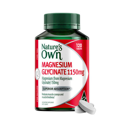 Nature’s Own Magnesium Glycinate 120 Tablets