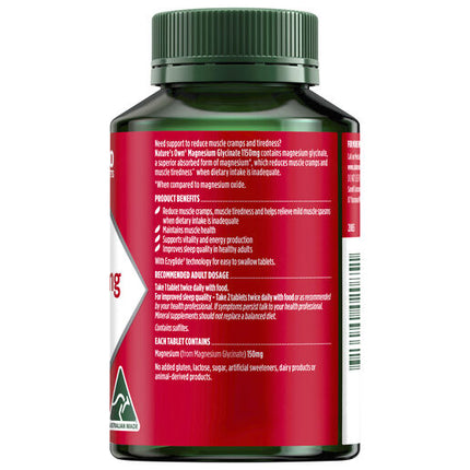 Nature’s Own Magnesium Glycinate 120 Tablets