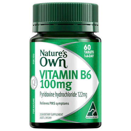 Nature's Own Vitamin B6 100mg 60 Tablets