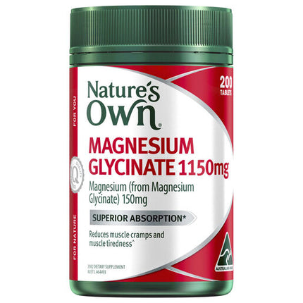 Nature’s Own Magnesium Glycinate 200 Tablets