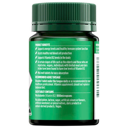 Nature's Own Activated Methyl B12 1000mcg 60 Tablets