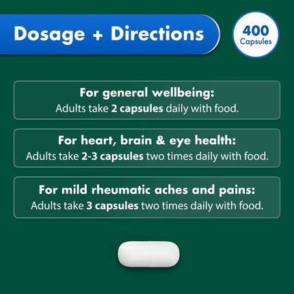 Nature's Own Odourless Fish Oil 1500Mg 400 Capsules