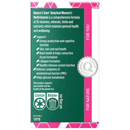 Nature's Own Bodyfuel Womens Multivitamin 60 Tablets