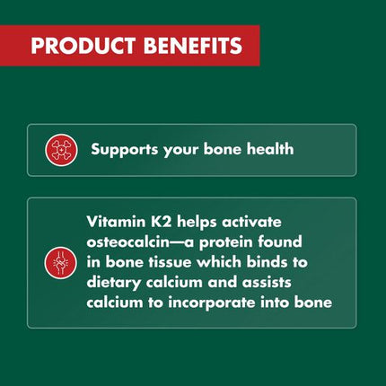 Nature’s Own K2 180mcg 60 Tablets